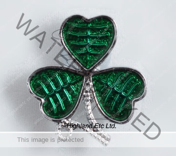 shamrockBroochSilver