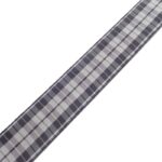 Tartan Ribbon Highland Grey & Black