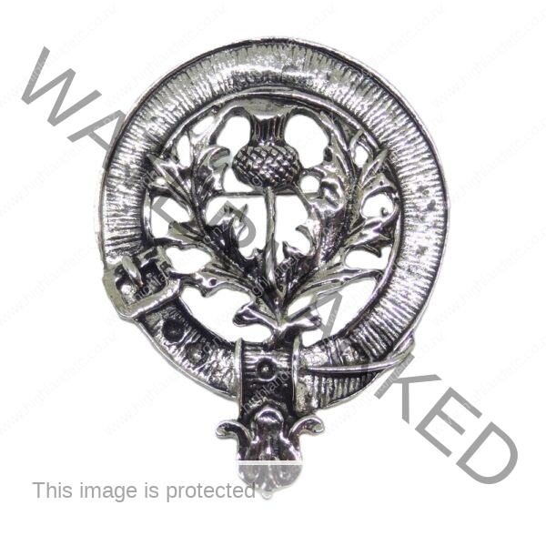 Clan Crest Thistle W